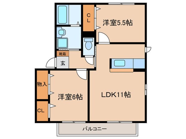 Ｙｓコ－トＢ棟の物件間取画像